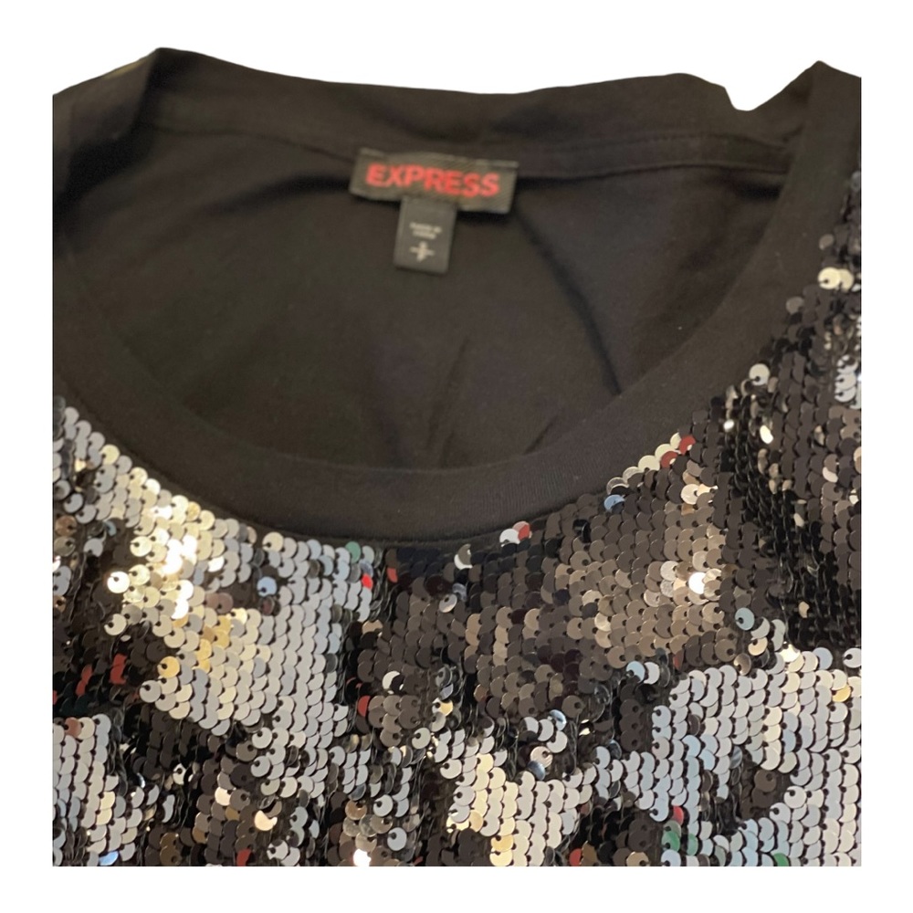 Express Black Sequence Top - image 2
